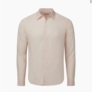 NWT Onia Air Linen Long Sleeve Shirt - pale pink